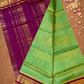 Handloom Korvai Silk Cotton Saree  |  Lime Green