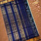 Pure Handloom Korvai Saree | Small Checks Light Blue