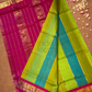 Handloom Korvai Silk Cotton Saree  |  Rose Pink