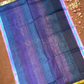 Pure Handloom Korvai Saree | Aqua Blue