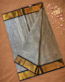 Chettinad  Cottton Saree With Lava Gray