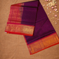 Handloom Handloom Silk Cotton Saree  |  Indigo Purple