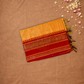 Chettinad  Cottton Saree With Carrot Orange