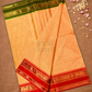 Chettinad  Cottton Saree With Carrot Orange