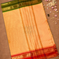 Chettinad  Cottton Saree With Carrot Orange