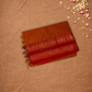 Chettinad  Cottton Saree With Gold Orange