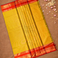 Chettinad  Cottton Saree With Corn Yellow