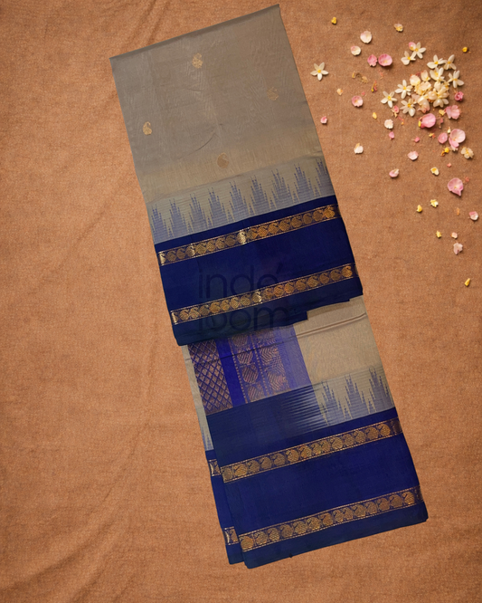 Pure Handloom Korvai Saree | Ultra Voilet