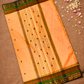 Chettinad  Cottton Saree With Bright Orange