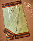 Chettinad  Cottton Saree With Patel Green