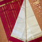 Pure Handloom Korvai Saree |Ivory White