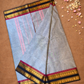 Chettinad Cottton Saree With Silver Gray