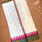 Chettinad  Cottton Saree With Cotton White