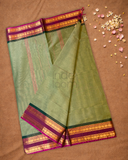 Chettinad Cottton Saree With Pastel Green