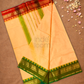 Chettinad Cottton Saree With Light Orange