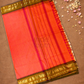 Chettinad Cottton Saree With Neon Orange