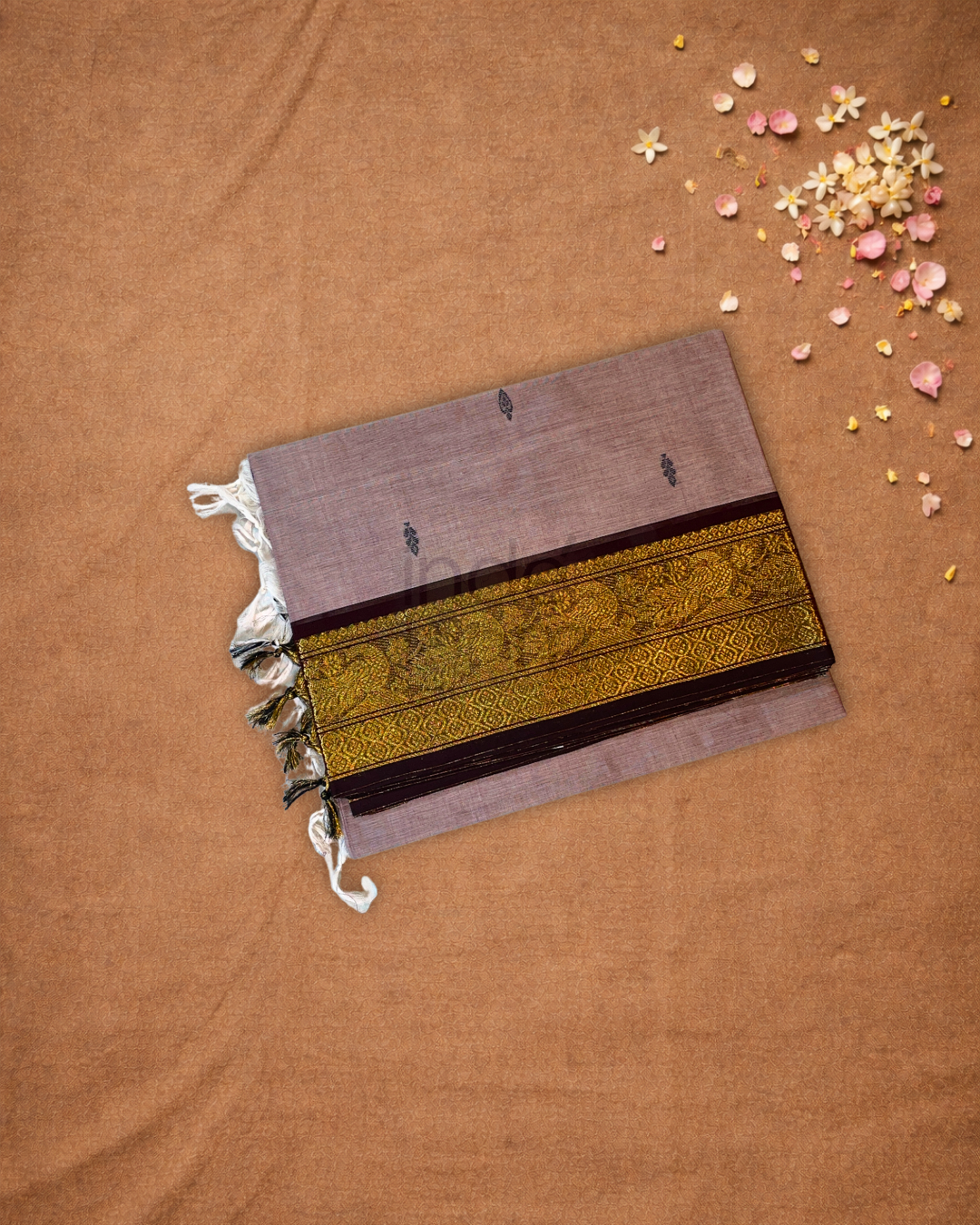 Chettinad Cottton Saree With Rose Pink