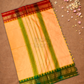 Chettinad Cottton Saree With Light Orange