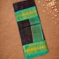 Handloom Silk Cotton Saree  |  Eggplant Purple