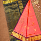 Pure Handloom Korvai Saree | Salmon Pink