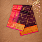 Handloom Korvai Silk Cotton Saree  |  Maroon Red