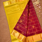 Handloom Handloom Silk Cotton Saree  |  Brick Red