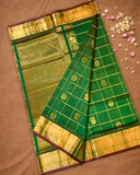Pure Handloom Korvai Saree | Lime Green