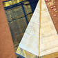 Pure Handloom Korvai Saree | Off White