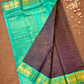 Handloom Silk Cotton Saree  |  Eggplant Purple