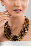 Bronze Noir Beaded