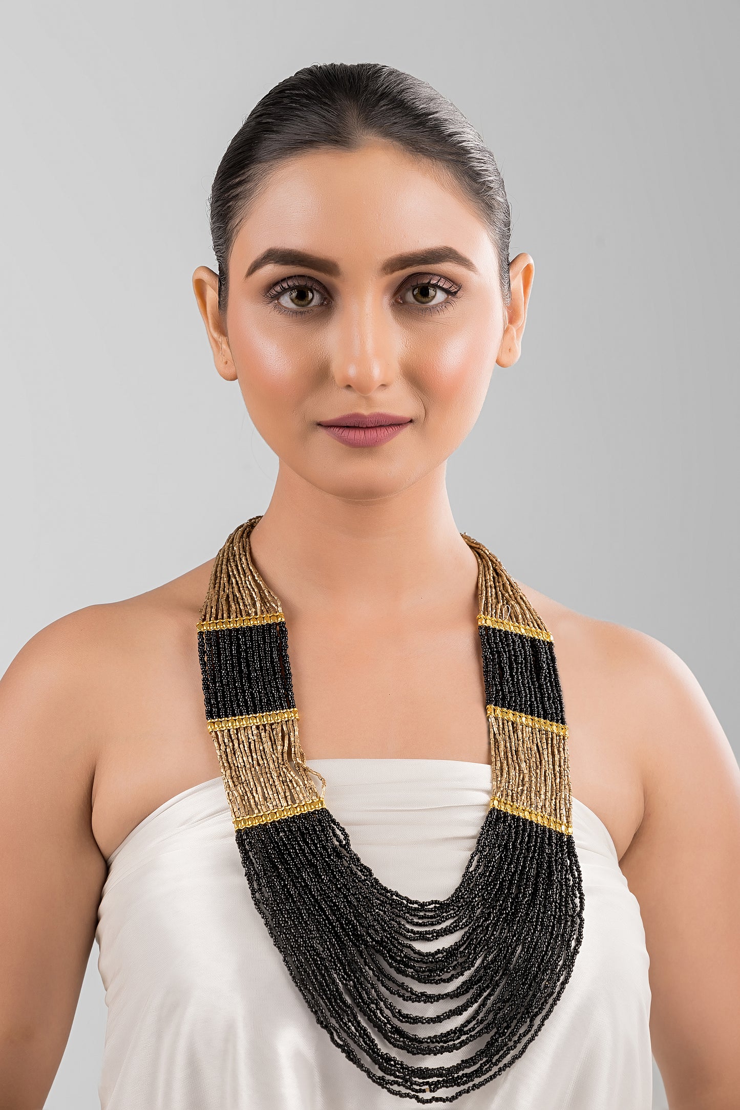 Gold Black Gulbahar Haar