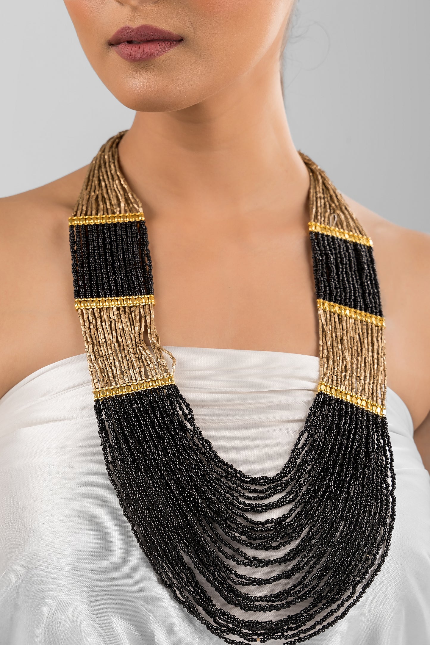 Gold Black Gulbahar Haar