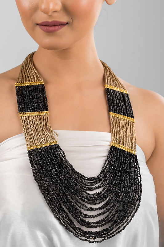 Gold Black Gulbahar Haar