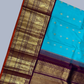 Handwoven Pure Gadwal Silk Saree  |  Peacock Teal