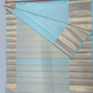 Pure Handwoven Kanchi Silk Saree In Ocean Blue-040