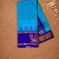 Handloom Handloom Silk Cotton Saree  |  Cyan Teal