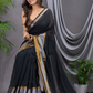 Tissue Silk Saree With Midnight Black - 008