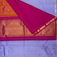 Handwoven Pure Gadwal Silk Saree  |  Deep Blue