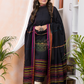 Handwoven Jamdani Muslin Kurti  |  Midnight Black