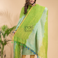 Pastel Green Handloom Linen X Linen 2-Piece Set Kurti & Dupatta (UNSTITCHED) - 861