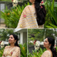 Classic Benarasi Semi Silk Saree | Beige Gold