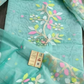 Muslin Jamdani 2-Piece Set Kurti & Dupatta (UNSTITCHED) Baby Blue-948