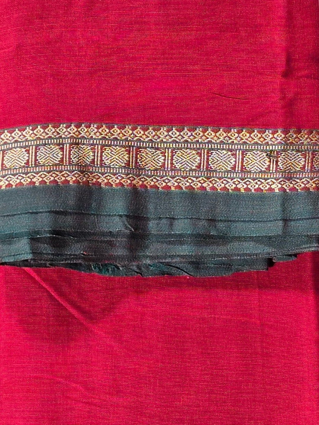 Narayanpet Cotton Saree - Red