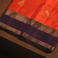 Silk Mark Certified Handloom Kanjivaram Silk Saree  |  Burnt Orange