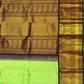 Handwoven Pure Gadwal Silk Saree  |  Lime Green
