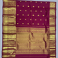 Pure Handwoven Gadwal Silk Saree With Deep Red - 011