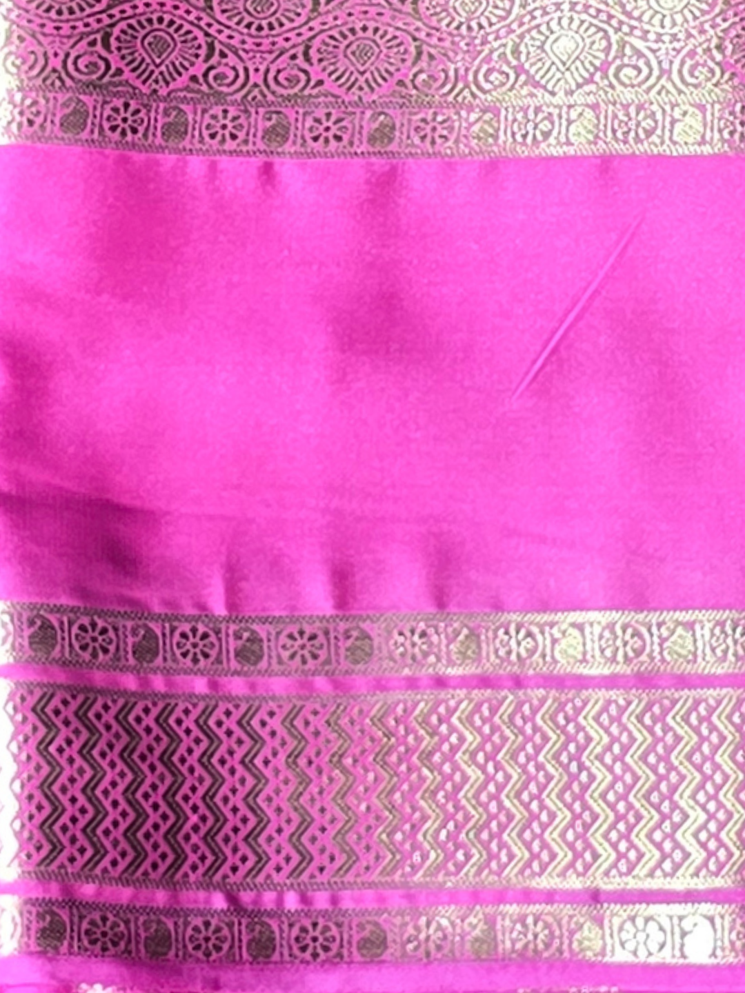 Classic Mysore Silk Saree  |  Rani Pink