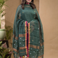Pine Green Pure Linen Suit 2-Piece Set Kurti & Dupatta (UNSTITCHED) -0631