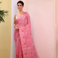 Tussar Silk Saree With Bubblegum Pink - 116