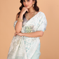 Organza Embroidery Saree With Light Blue - 116